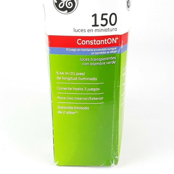 GE 150 Miniature Lights Green Wire ConstantOn 31ft - Picture 3 of 6